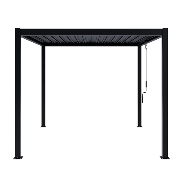 Pergola ogrodowa tarasowa aluminiowa NORDVIC Skyline 3 x 3 m Antracyt